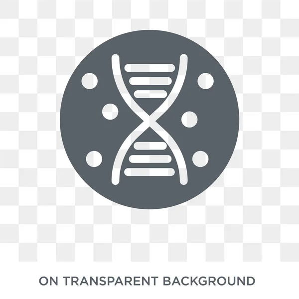 Dna Icon Trendy Flat Vector Dna Icon Transparent Background Human — Stock Vector