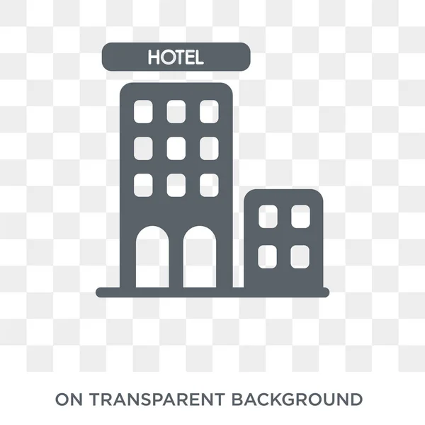 Hotelsymbol Hoteldesign Konzept Aus Der Hotelkollektion Einfache Elementvektorabbildung Auf Transparentem — Stockvektor