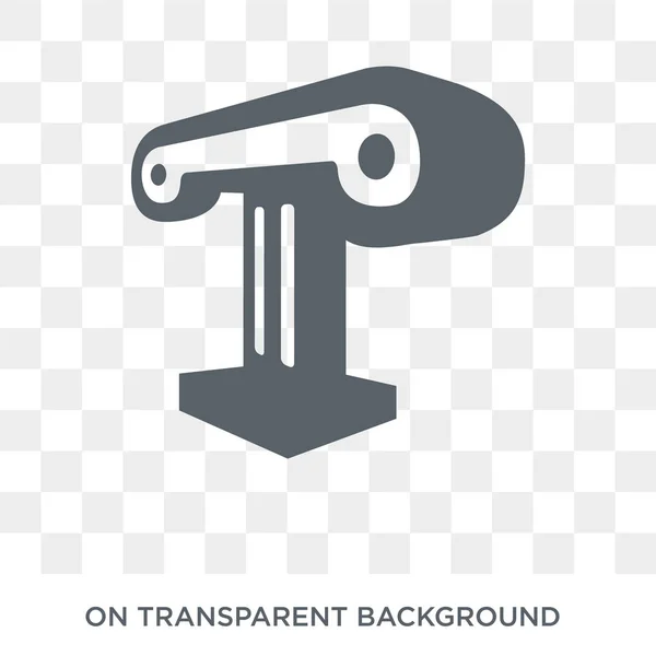 Icône Colonne Icône Colonne Vectorielle Plate Tendance Sur Fond Transparent — Image vectorielle