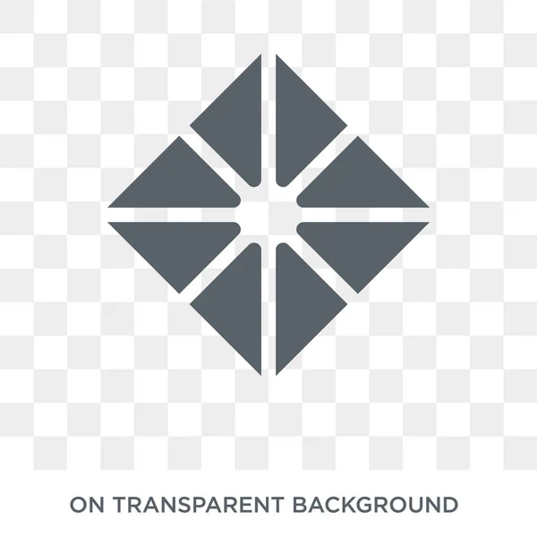 Octahedron Icon Octahedron Design Concept Geometry Collection Simple Element Vector — ストックベクタ