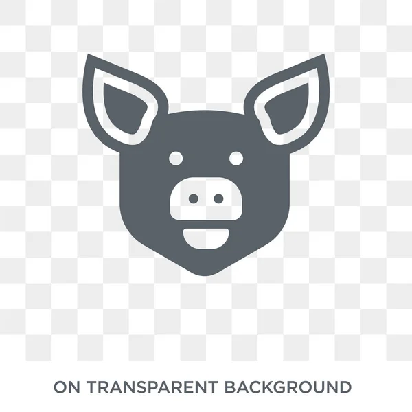 Hog Pictogram Trendy Platte Vector Hog Pictogram Transparante Achtergrond Uit — Stockvector