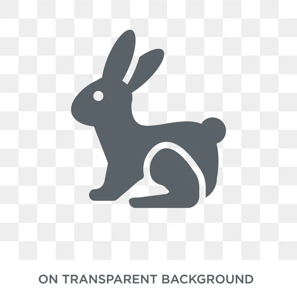 Hare Icon Trendy Flat Vector Hare Icon Transparent Background Animals — Stock Vector