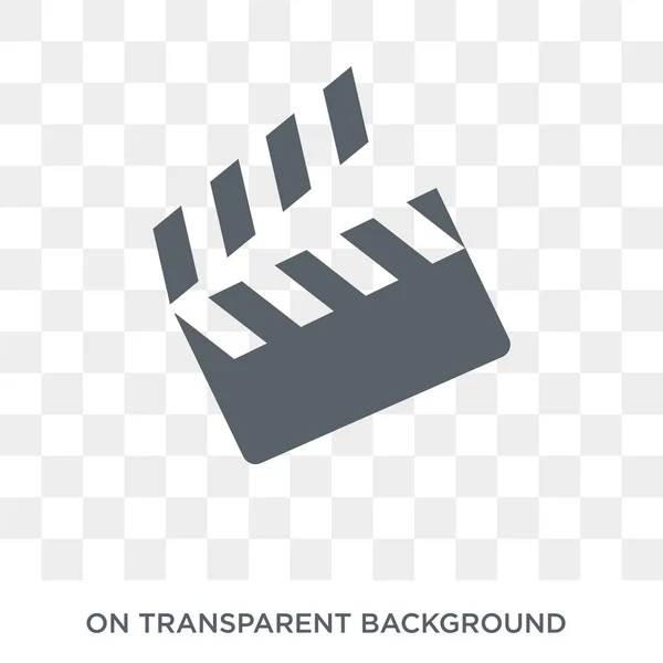 Clapboard Ikonra Clapboard Koncepció Szórakozási Gyűjtemény Egyszerű Elem Átlátszó Háttér — Stock Vector