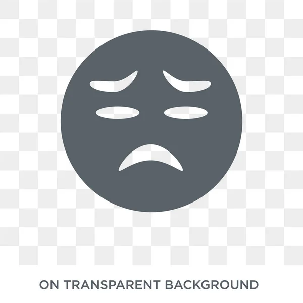 Downcast Con Sudor Icono Emoji Downcast Sweat Concepto Diseño Emoji — Vector de stock