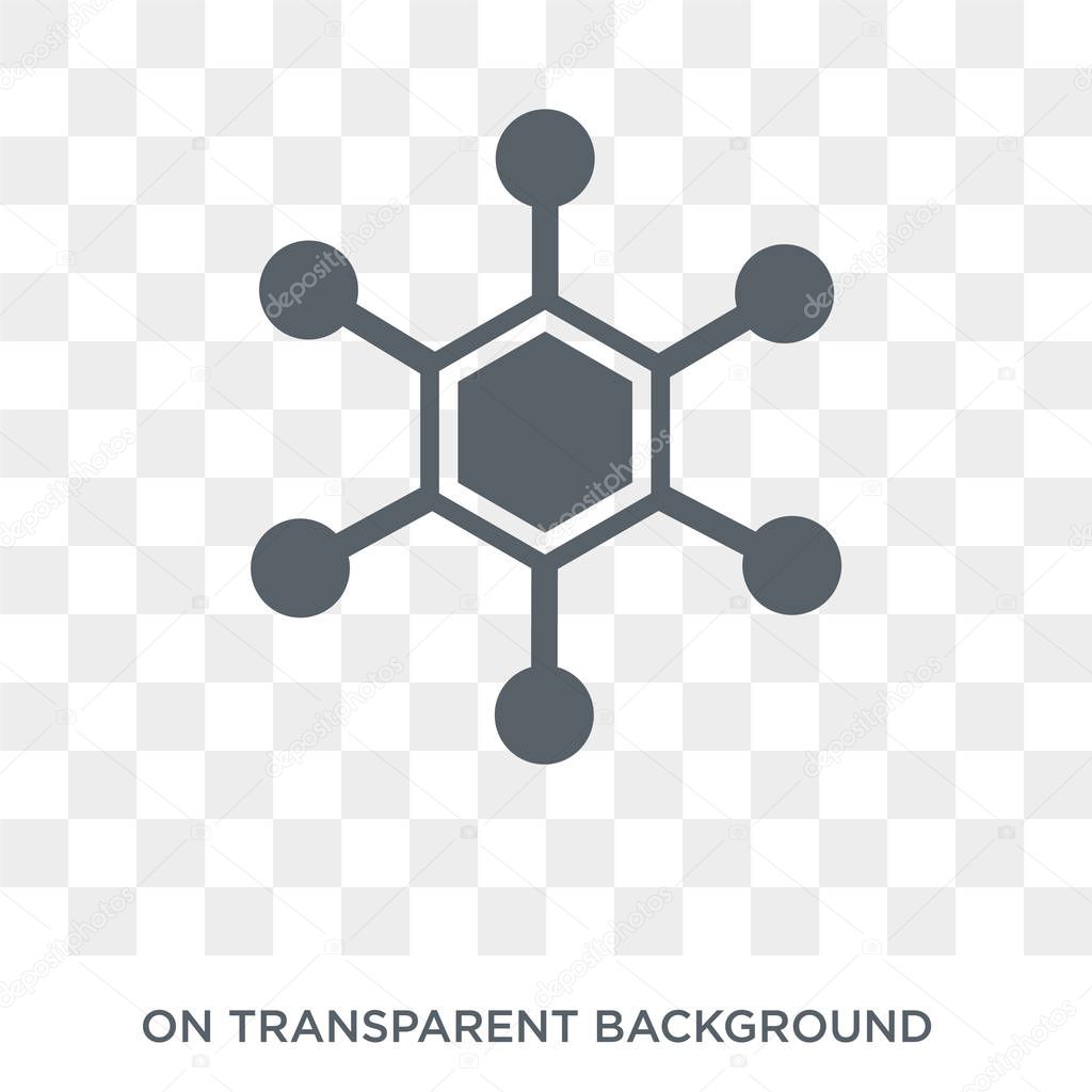 Hub icon. Trendy flat vector Hub icon on transparent background from Internet Security and Networking collection. High quality filled Hub symbol use for web and mobile