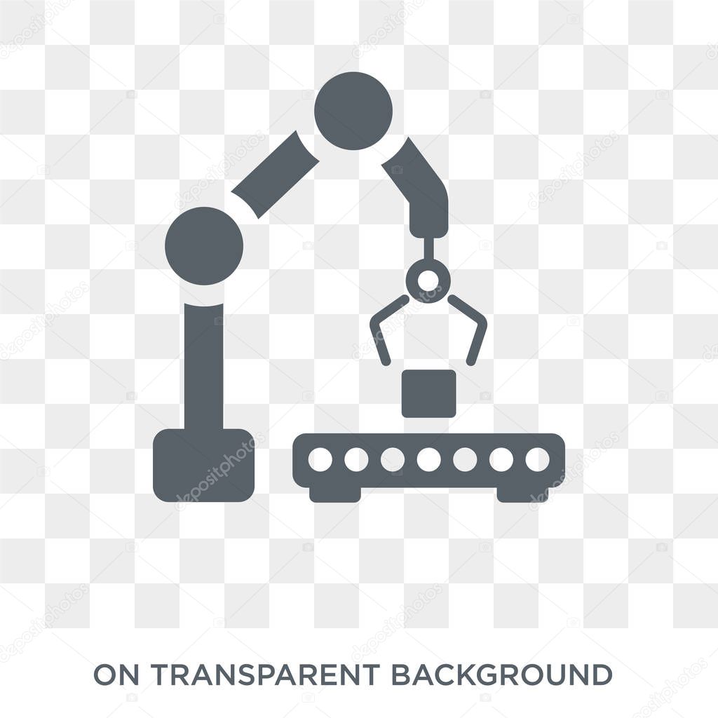 Machine icon. Machine design concept from  collection. Simple element vector illustration on transparent background.