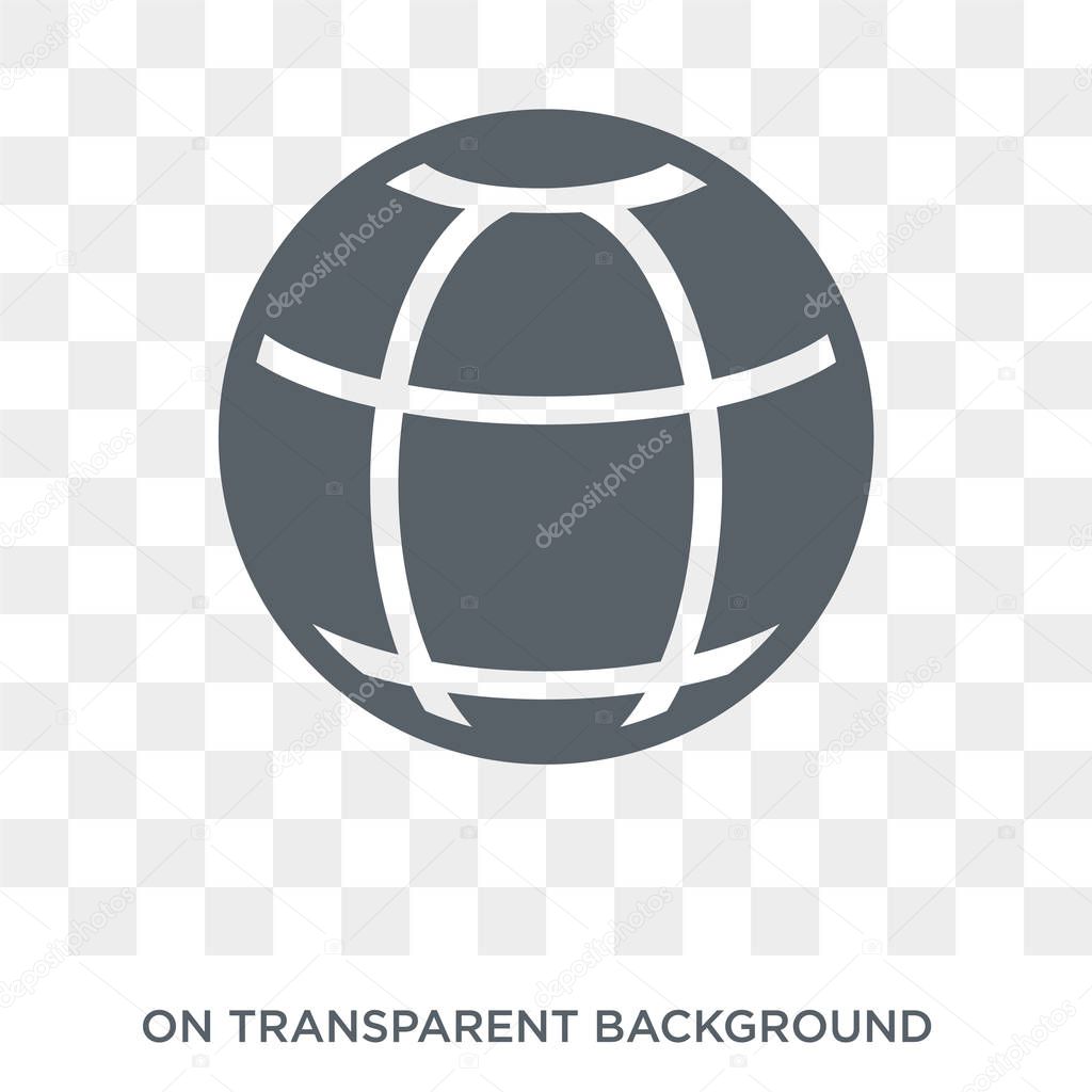 Sphere icon. Sphere design concept from Geometry collection. Simple element vector illustration on transparent background.