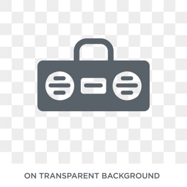 Radio icon. Radio design concept from Electronic devices collection. Simple element vector illustration on transparent background.