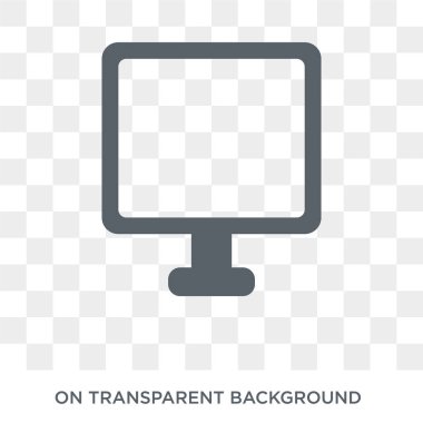 Bilgisayar kutsal kişilerin resmi. Bilgisayar tasarım konsepti elektronik cihazlar koleksiyonundan. Basit öğe vektör çizim şeffaf arka plan üzerinde.