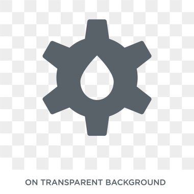 Su enerji simgesi. Su enerji tasarım konsepti ekoloji koleksiyonundan. Basit öğe vektör çizim şeffaf arka plan üzerinde.