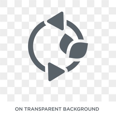 Simgesini yeniden. Yeniden kullanmak üzere tasarım konsepti ekoloji koleksiyonundan. Basit öğe vektör çizim şeffaf arka plan üzerinde.