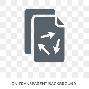 Geri Dönüştürülmüş Kağıt simgesi. Ekoloji koleksiyonundan Geri Dönüştürülmüş Kağıt tasarım konsepti. Saydam arka planda basit eleman vektör çizimi.