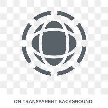 Ozon tabakası simgesi. Ozon tabakası tasarım konsepti ekoloji koleksiyonundan. Basit öğe vektör çizim şeffaf arka plan üzerinde.