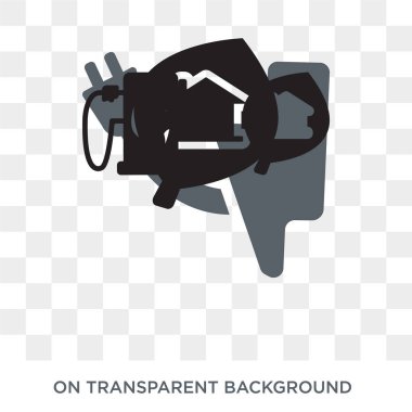 Enerji simgesi. Enerji tasarım konsepti ekoloji koleksiyonundan. Basit öğe vektör çizim şeffaf arka plan üzerinde.