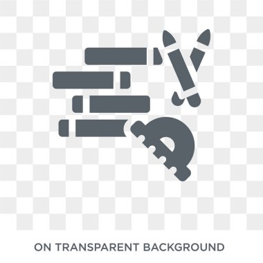 Çalışma araçlar simgesi. Trendy düz vektör çalışma Araçlar simgesini şeffaf arka plan E-öğrenme ve eğitim koleksiyonu. Yüksek kaliteli çalışma araçları simge kullanımı web ve mobil için dolu