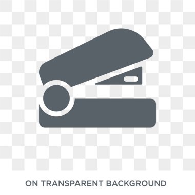 Stapler icon. Trendy flat vector Stapler icon on transparent background from E-learning and education collection. High quality filled Stapler symbol use for web and mobile