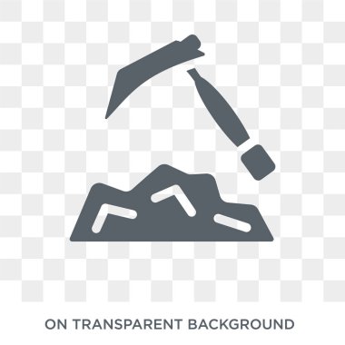 Jeoloji simgesi. Trendy düz vektör Jeoloji simgesine şeffaf arka plan E-öğrenme ve eğitim koleksiyonu. Jeoloji simge kullanımı web ve mobil için yüksek kaliteli dolu