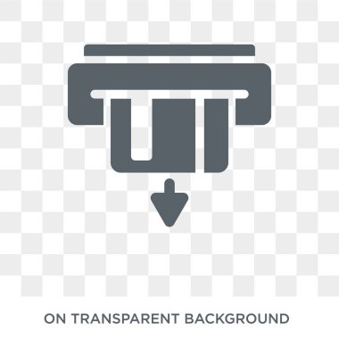 Withdrawal icon. Withdrawal design concept from Ecommerce collection. Simple element vector illustration on transparent background.