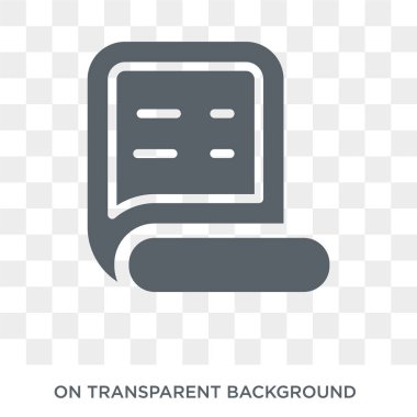 Shopping list icon. Shopping list design concept from Ecommerce collection. Simple element vector illustration on transparent background.