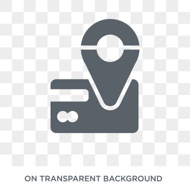 Map pointer icon. Map pointer design concept from Payment collection. Simple element vector illustration on transparent background.