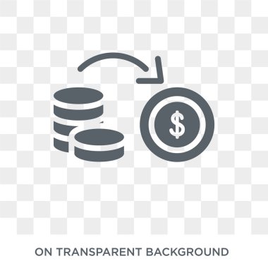 Currency icon. Currency design concept from  collection. Simple element vector illustration on transparent background.
