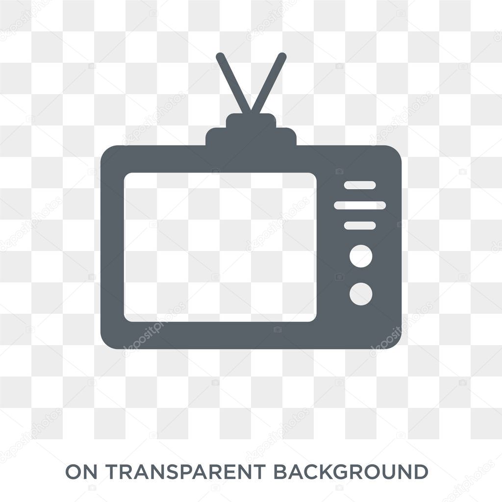 Tv icon. Tv design concept from Electronic devices collection. Simple element vector illustration on transparent background.