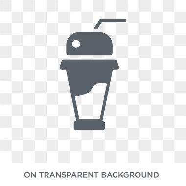 Güler yüzlü simgesi. Güler yüzlü tasarım konsepti içecekler koleksiyonundan. Basit öğe vektör çizim şeffaf arka plan üzerinde.