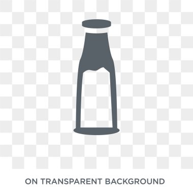 Süt simgesi. Süt tasarım konsepti içecekler koleksiyonundan. Basit öğe vektör çizim şeffaf arka plan üzerinde.