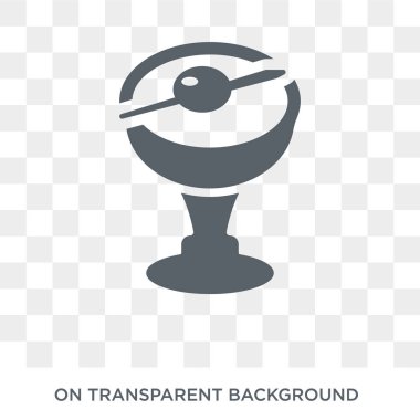 Manhattan içki simgesi. Manhattan içki tasarım konsepti içecekler koleksiyonundan. Basit öğe vektör çizim şeffaf arka plan üzerinde.