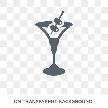 Martinez simgesi. Martinez tasarım konsepti içecekler koleksiyonundan. Basit öğe vektör çizim şeffaf arka plan üzerinde.