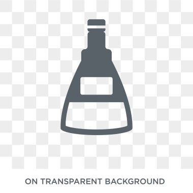 Pelin simgesi. Pelin tasarım konsepti içecekler koleksiyonundan. Basit öğe vektör çizim şeffaf arka plan üzerinde.