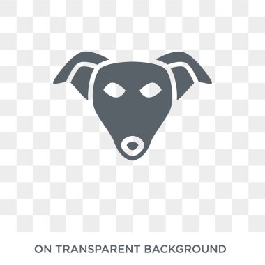 Tazı köpeği simgesi. Trendy düz vektör tazı köpek köpekler koleksiyonundan şeffaf arka plan simgesi. Tazı köpeği simge kullanımı web ve mobil için yüksek kaliteli dolu