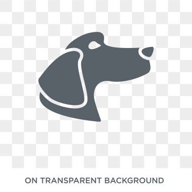 Vizsla köpek simgesi. Trendy düz vektör Vizsla köpek köpekler koleksiyonundan şeffaf arka plan simgesi. Yüksek kaliteli Vizsla köpek simge kullanımı web ve mobil için dolu