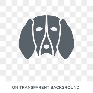 Treeing Walker Coonhound dog icon. Trendy flat vector Treeing Walker Coonhound dog icon on transparent background from dogs collection. High quality filled Treeing Walker Coonhound dog symbol use for web and mobile