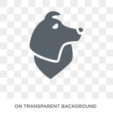 Shetland Çoban köpeği simgesi. Köpek koleksiyonundan şeffaf arka plan trendy düz vektör Shetland Sheepdog köpek simgesi. Yüksek kalite web ve mobil için Shetland Çoban köpeği sembolü kullanımı dolu