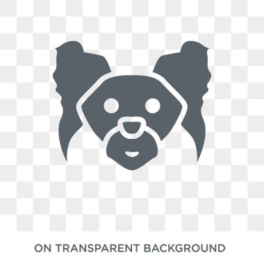 Rus oyuncak köpek simgesi. Trendy düz vektör Rus oyuncak köpek köpekler koleksiyonundan şeffaf arka plan simgesi. Yüksek kaliteli Rus oyuncak köpek simge kullanımı web ve mobil için dolu