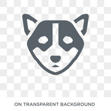 Corgi köpek simgesi. Köpek koleksiyonundan şeffaf arka plan trendy düz vektör Corgi köpek simgesi. Web ve mobil için yüksek kaliteli corgi köpek sembolü kullanımı dolu