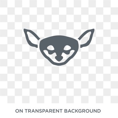 Chihuahua dog icon. Trendy flat vector Chihuahua dog icon on transparent background from dogs collection. High quality filled Chihuahua dog symbol use for web and mobile