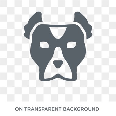 Cane Corso köpek simgesi. Trendy düz vektör Cane Corso köpek köpekler koleksiyonundan şeffaf arka plan simgesi. Cane Corso köpek simge kullanımı web ve mobil için yüksek kaliteli dolu