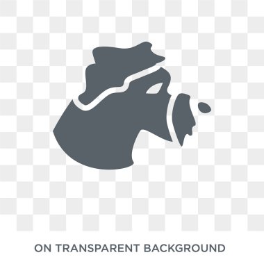 Bergamasco köpek simgesi. Trendy düz vektör Bergamasco köpek köpekler koleksiyonundan şeffaf arka plan simgesi. Yüksek kaliteli Bergamasco köpek simge kullanımı web ve mobil için dolu