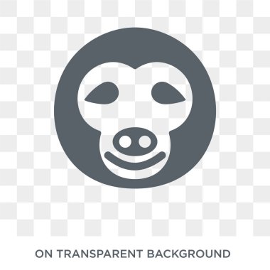 Tembel hayvan simgesi. Trendy düz vektör tembel hayvanlar koleksiyonundan şeffaf arka plan simgesi. Yüksek kaliteli web ve mobil için tembel hayvan sembolü kullanın dolu