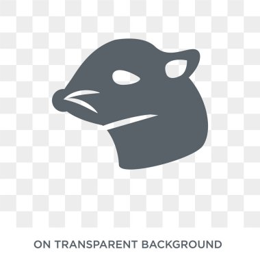 kokarca simgesi. Trendy düz vektör hayvanlar koleksiyonundan şeffaf arka plan üstünde kutsal kişilerin resmi kokarca. Yüksek kaliteli dolu kokarca simge kullanımı için web ve hareket eden