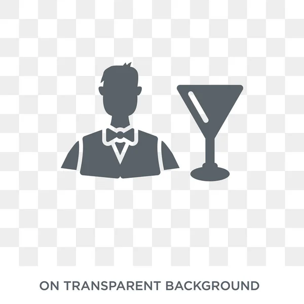 Bartender Icon Bartender Design Concept Drinks Collection Simple Element Vector — Stock Vector