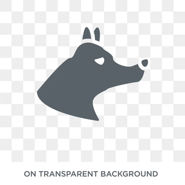 Schipperke Dog Icon Trendy Flat Vector Schipperke Dog Icon Transparent — Stok Vektör