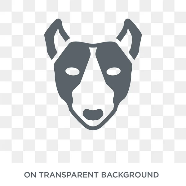 Bull Terrier Hond Pictogram Trendy Platte Vector Bull Terrier Hond — Stockvector