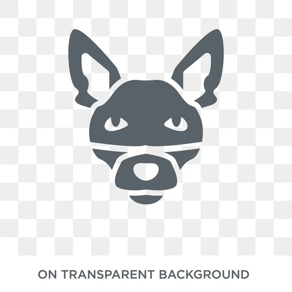 Basenji Dog Icon Trendiges Flaches Vektor Basenji Hundesymbol Auf Transparentem — Stockvektor