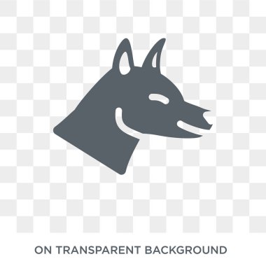 Fox simgesi. Trendy düz vektör hayvanlar koleksiyonundan şeffaf arka plan üstünde kutsal kişilerin resmi Fox. Yüksek kalitede Fox simge kullanımı web ve mobil için dolu