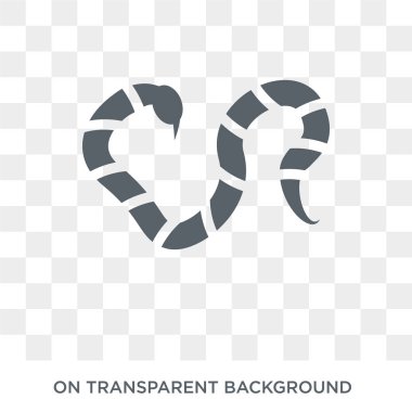 mercan yılanı simgesi. Trendy düz vektör hayvanlar koleksiyonundan şeffaf arka plan üstünde kutsal kişilerin resmi mercan yılanı. Yüksek kaliteli dolu mercan yılanı simge kullanımı için web ve hareket eden