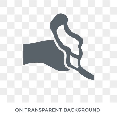 Otitis simgesi. Trendy düz vektörel hastalıklar koleksiyonundan şeffaf arka plan üstünde kutsal kişilerin resmi Otitis. Otitis simge kullanımı web ve mobil için yüksek kaliteli dolu