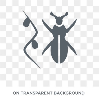 Bitleri simgesi. Trendy düz vektör hastalıkları koleksiyonundan şeffaf arka plan üstünde kutsal kişilerin resmi bit. Yüksek kaliteli bit simge kullanımı web ve mobil için dolu